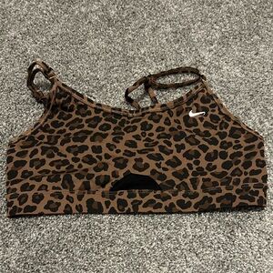 Nike Leopard Print Sports Bra
